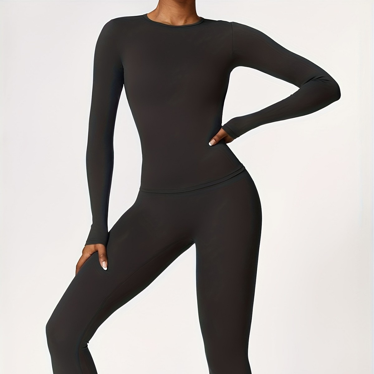 Yoga Fitness Usa - Tight-fitting yoga suit slim long-sleeved outdoor