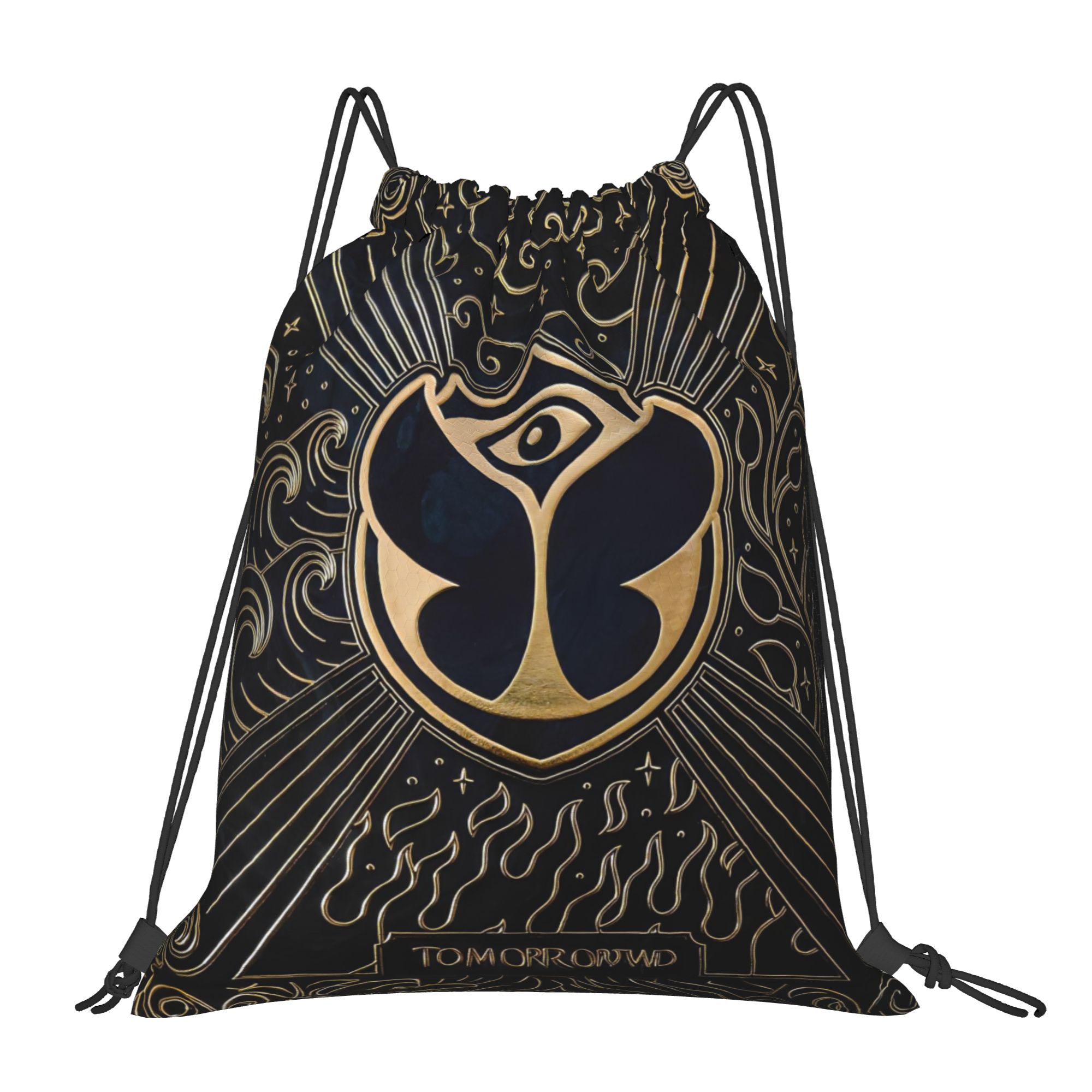 Yoga Fitness Bag - Tomorrowlands Drawstring Backpack Sports Gym Sackpack