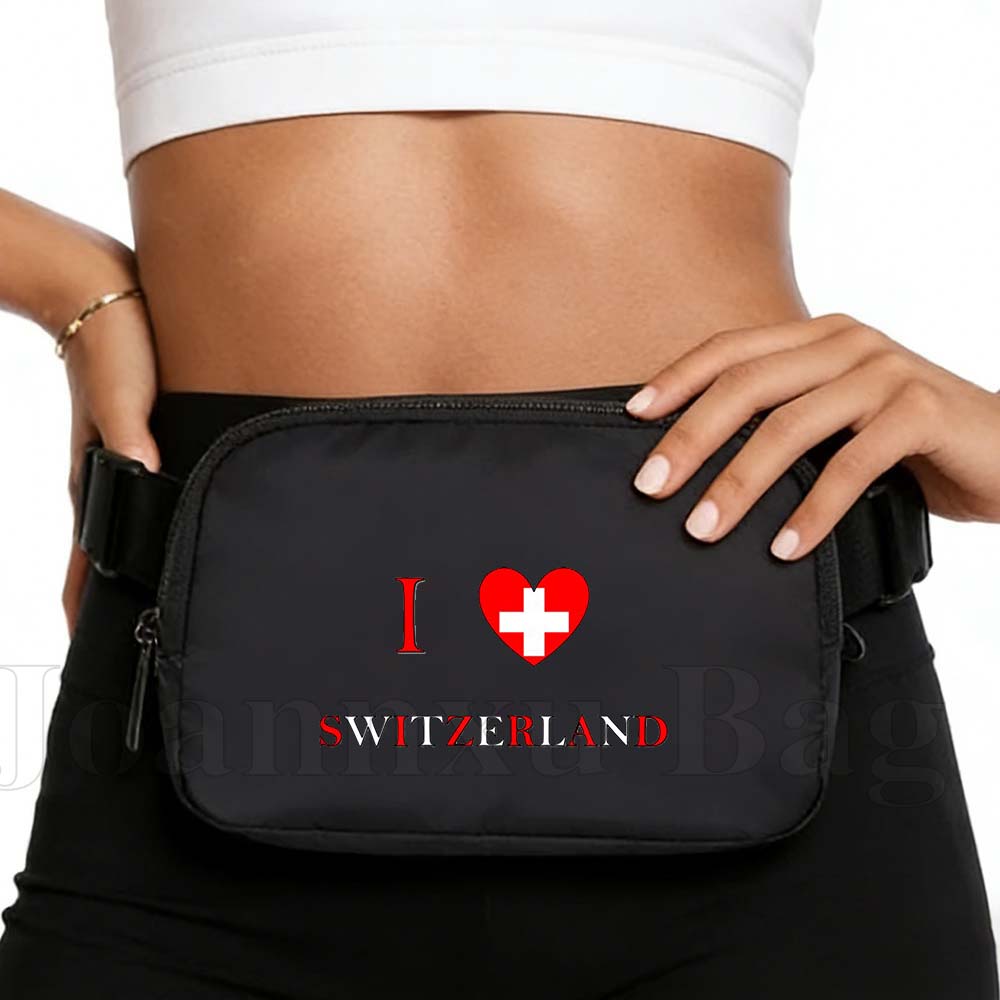 Switzerland Country Heart Flag - огляд і ціна Yoga Fitness Bag
