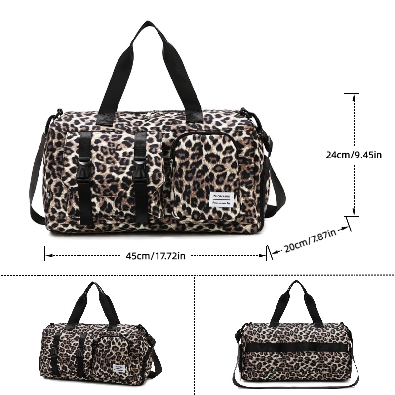 Fashionable Leopard Print Spor - огляд і ціна Yoga Fitness Bag