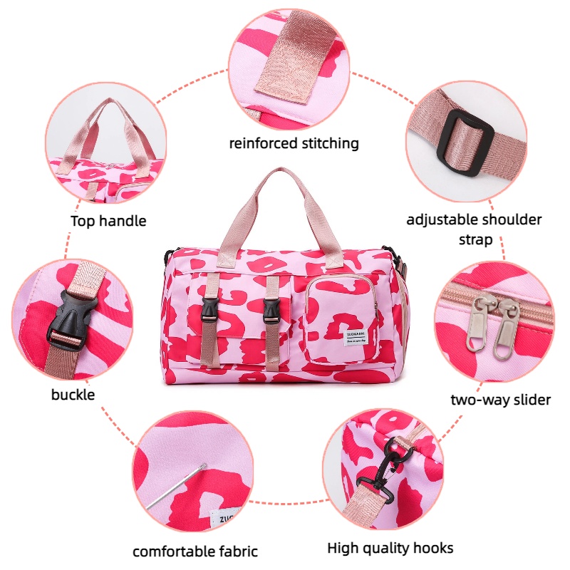 Fashionable Leopard Print Spor - огляд і ціна Yoga Fitness Bag