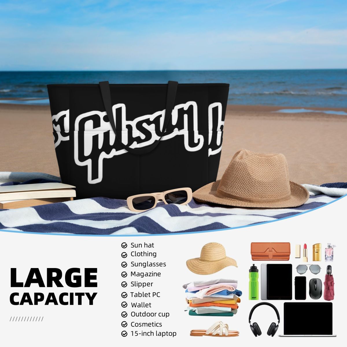 Gibsons Music 1894 Logo Beach  - огляд і ціна Yoga Fitness Music