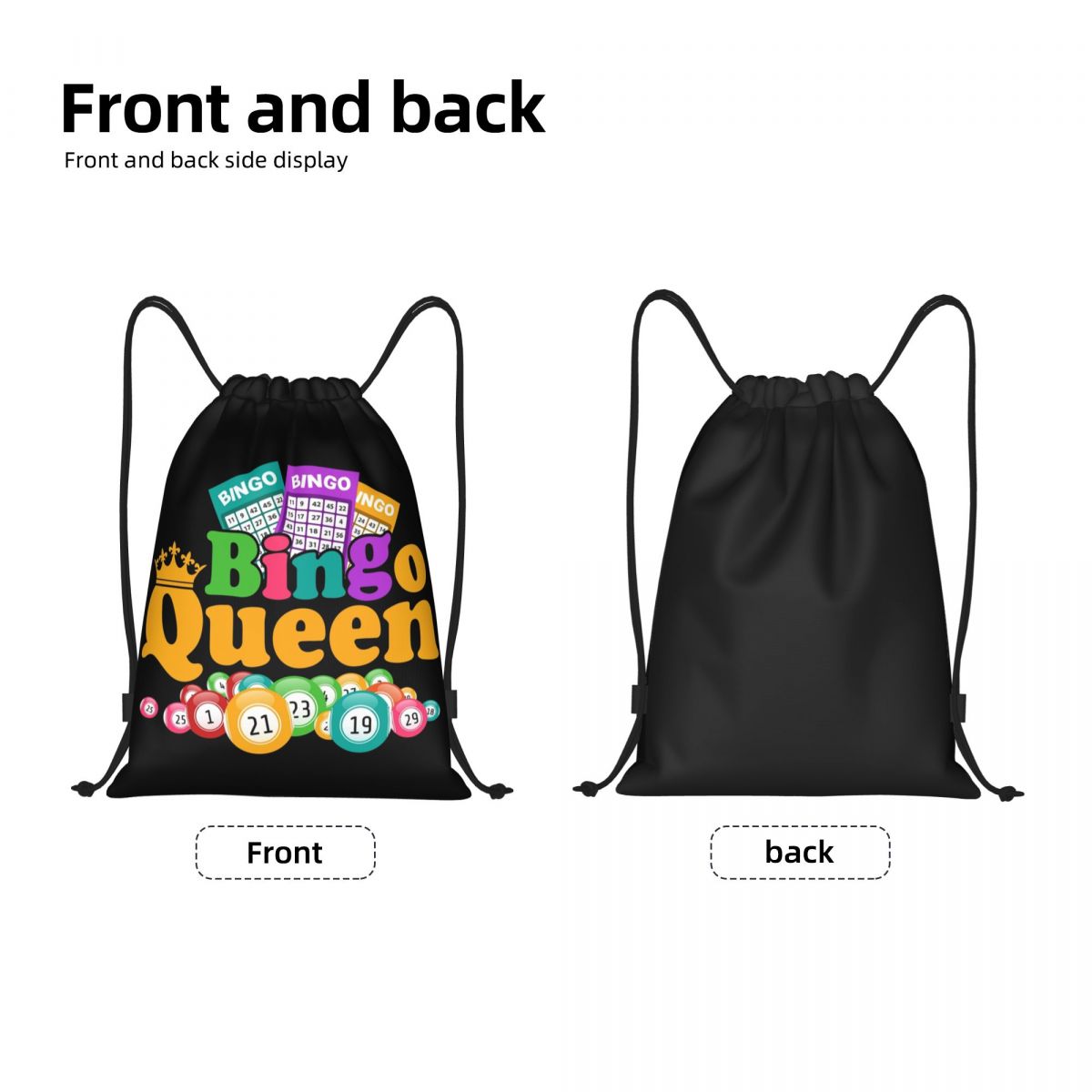 Custom Bingo Queen Game Lover  - огляд і ціна Yoga Fitness Bag