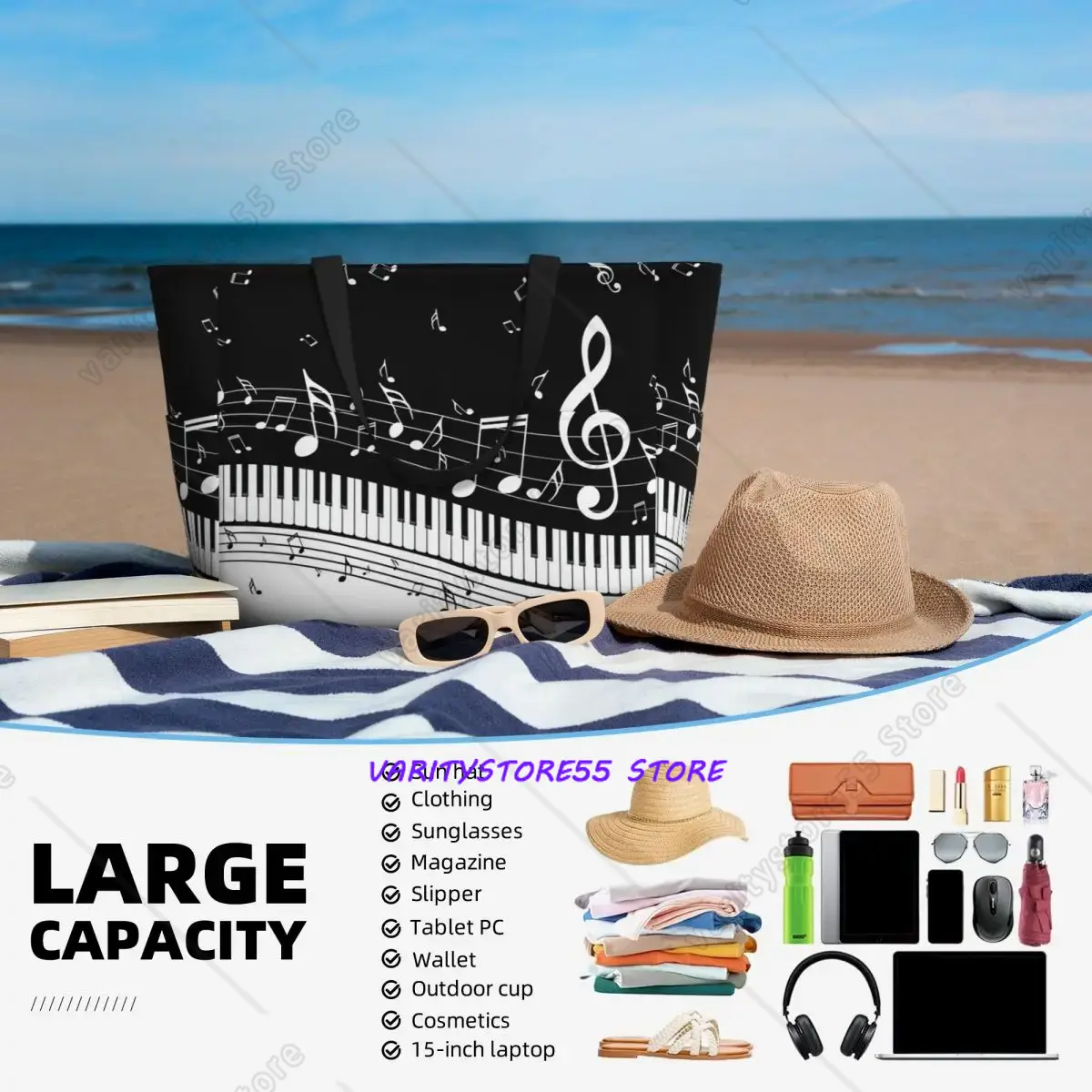 Abstract Piano Keys With Music - огляд і ціна Yoga Fitness Music