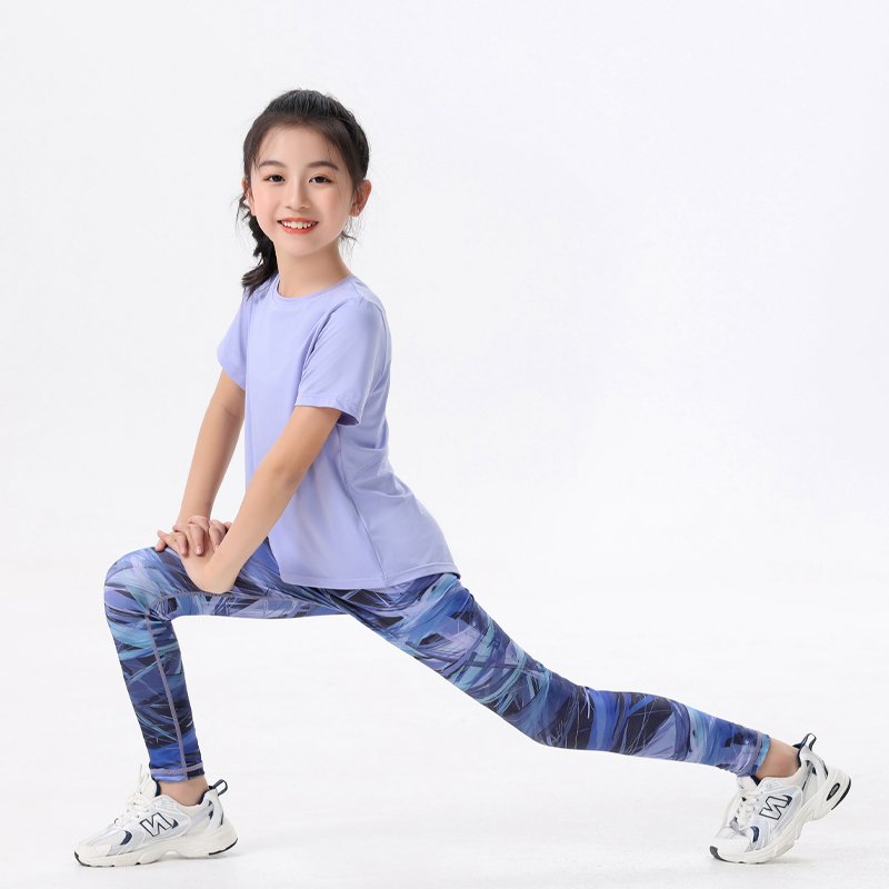2pcs Kids Sportswear Gym Yoga  - огляд і ціна Yoga Fitness Girl