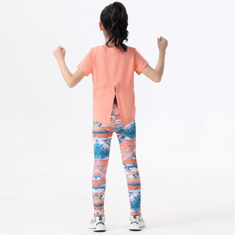2pcs Kids Sportswear Gym Yoga  - огляд і ціна Yoga Fitness Girl