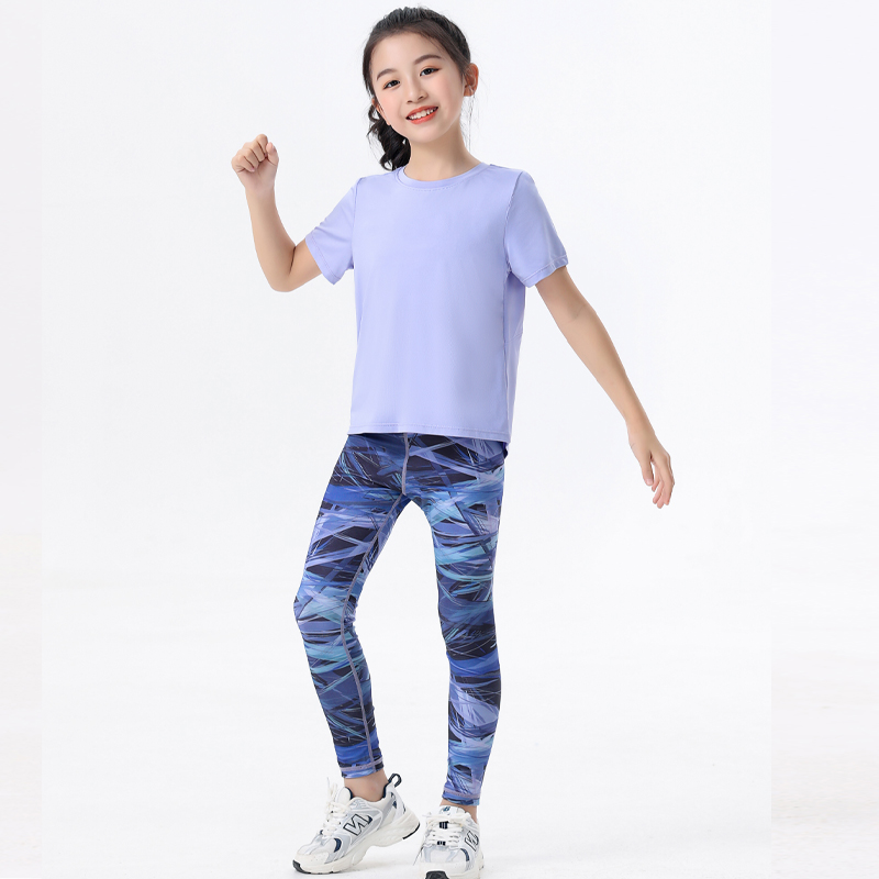 2pcs Kids Sportswear Gym Yoga  - огляд і ціна Yoga Fitness Girl