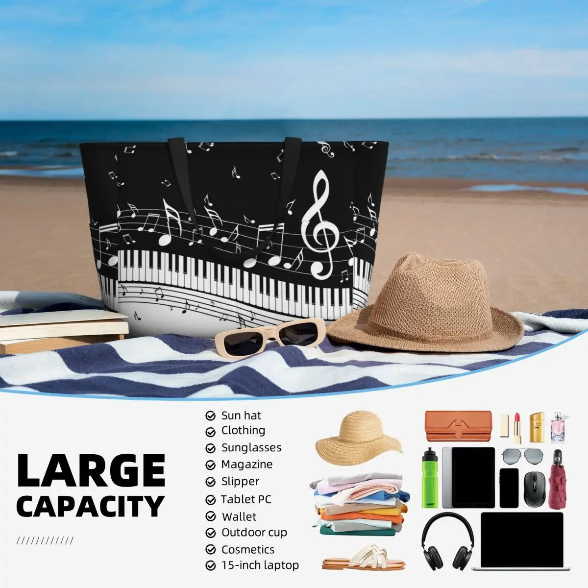 Abstract Piano Keys With Music - огляд і ціна Yoga Fitness Music