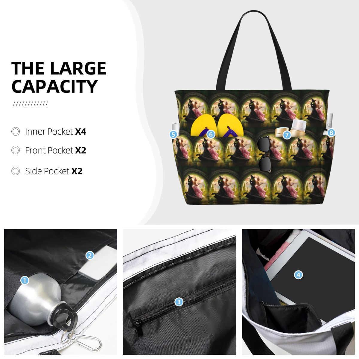 Wicked Musical Beach Tote Bag  - огляд і ціна Yoga Fitness Music