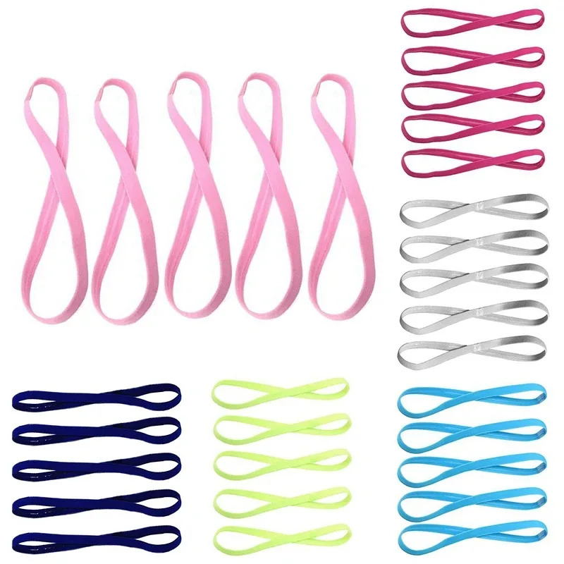 1-5pcs Elastic Sweatband Yoga  - огляд і ціна Yoga Fitness Girl