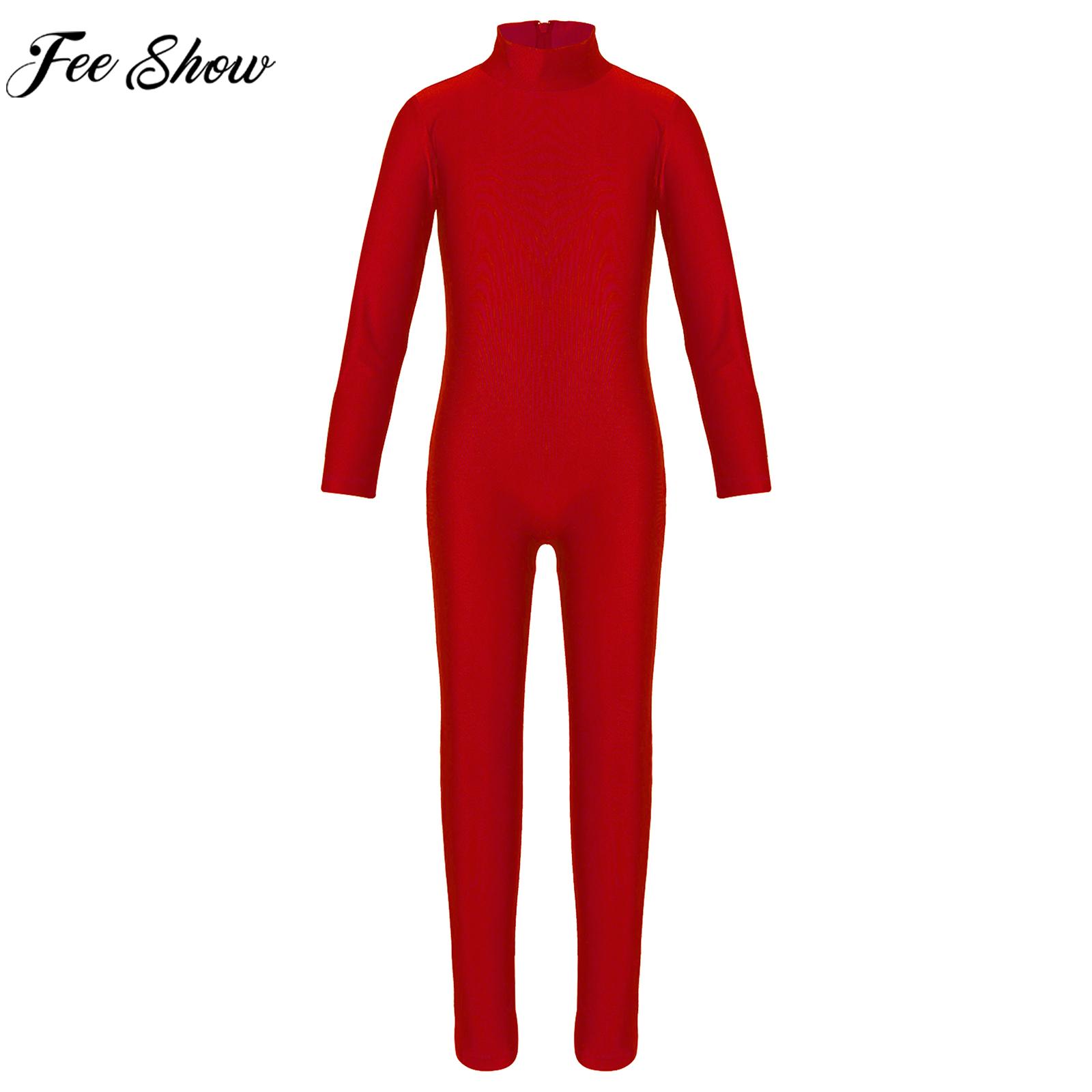 Kids Girl Long Sleeve Zipper B - огляд і ціна Yoga Fitness Jumpsuit