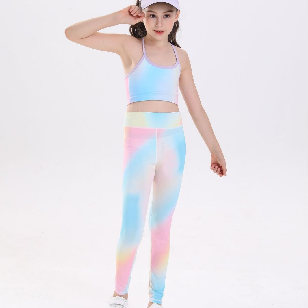 2025 Girls 2pc Yoga Outfit Set - огляд і ціна Yoga Fitness Girl