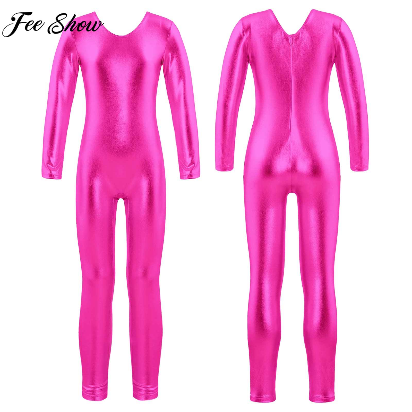Girls Long Sleeve Zipper Bronz - огляд і ціна Yoga Fitness Jumpsuit